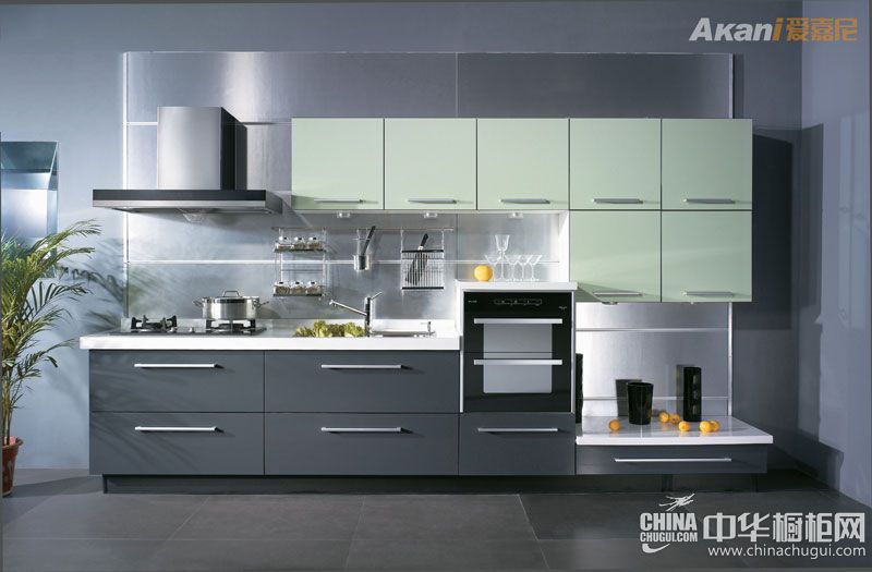 简约风格橱柜效果图 爱嘉尼智能橱柜
