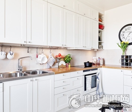 北欧风格厨房装修图片 L型橱柜效果图_最新图片